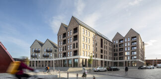 CGI of affordable housing project in Govan
