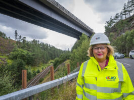 Fiona Hyslop MSP at A9