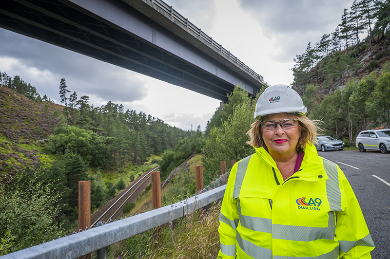 Fiona Hyslop MSP at A9