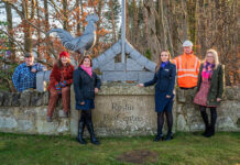 Community artwork in Roslin