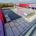 Roofing boards on Caledonia High School