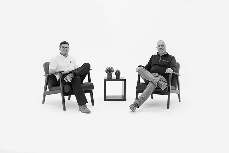 Lochlie Construction's MD Douglas Aitken and construction director Tom Tracy