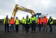 Representarives from Muirhall, RJ McLeod and Mairi McAllan MSP