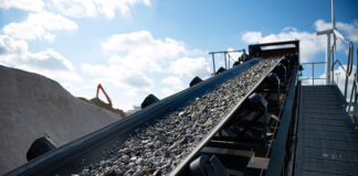 Construction materials being produced