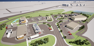 CGI of roadside development outside Errol