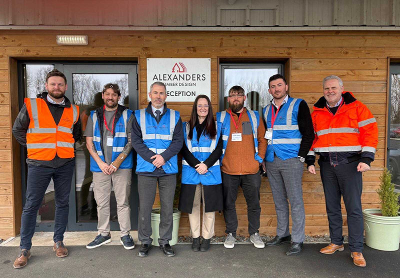 Keepmoat team on tour of Alexander’s Timber Design facility