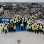 Topping out ceremony at Glasgow student accommodation