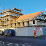 Timber frame housing site