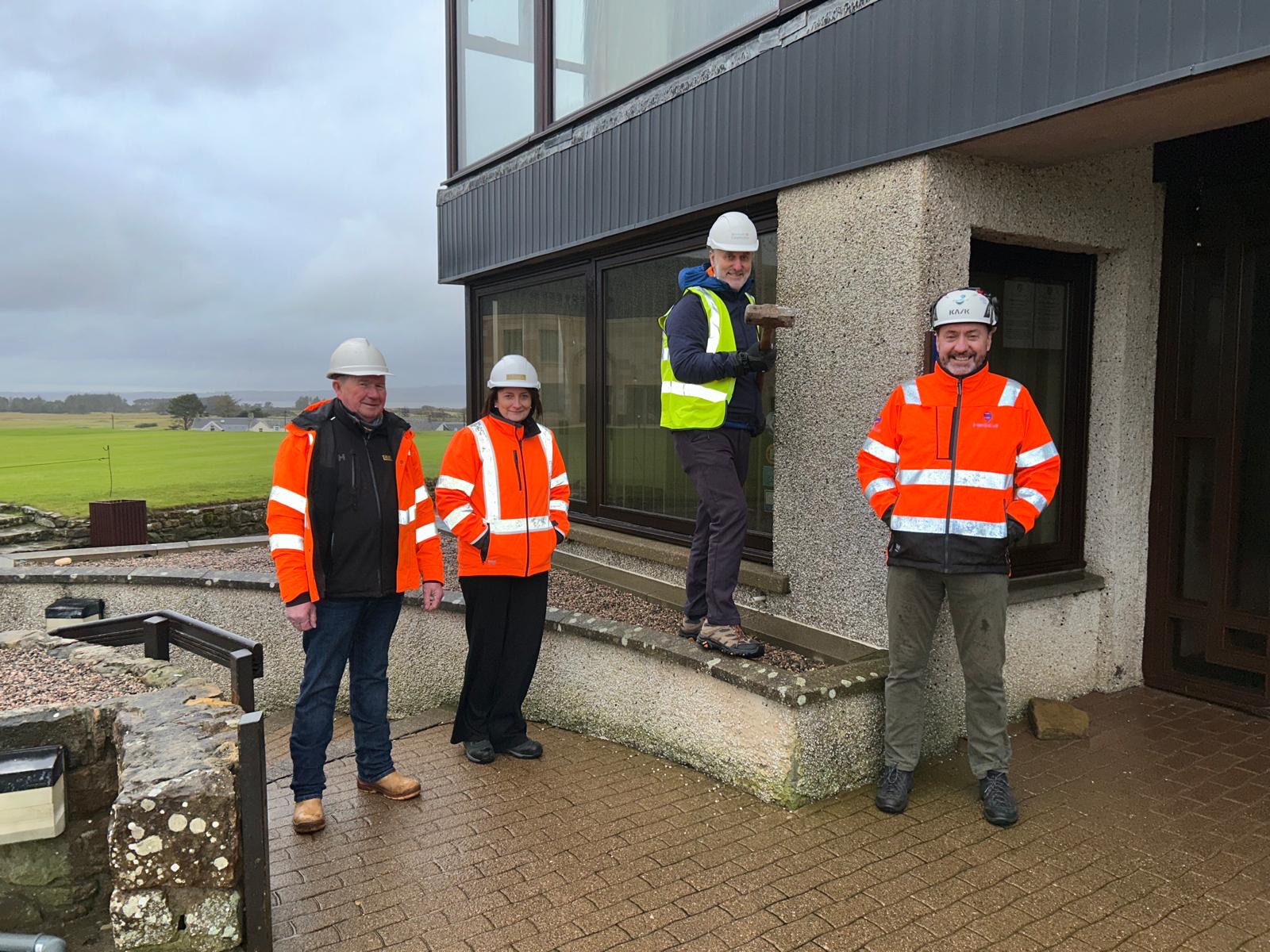 Demolition starts at golf clubhouse