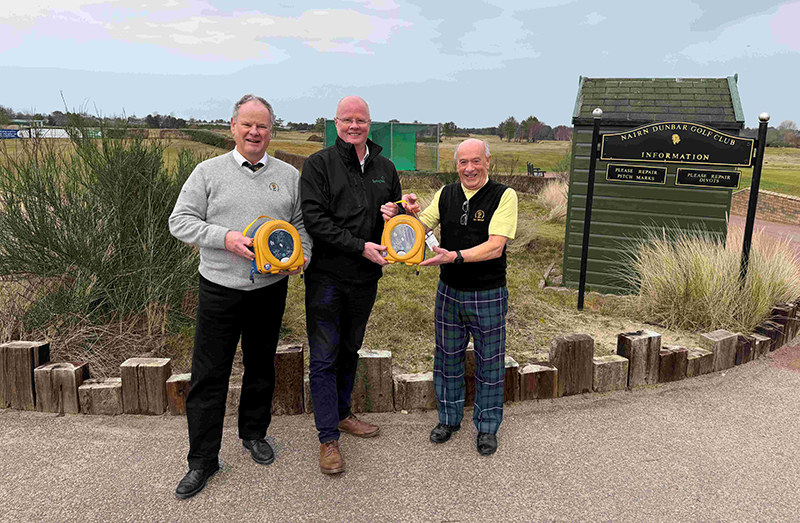 Defibrillators being donated to golf club in Nairn