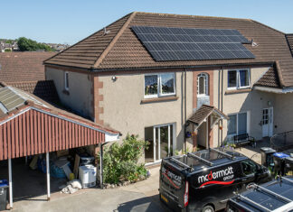 Grampian home that has benefited from energy efficiency measures