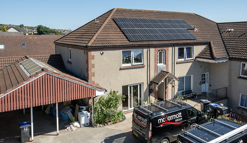 Grampian home that has benefited from energy efficiency measures