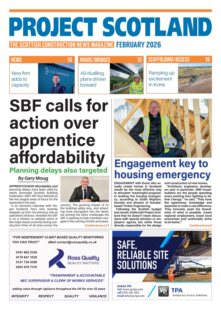 front cover of project scotland magazine