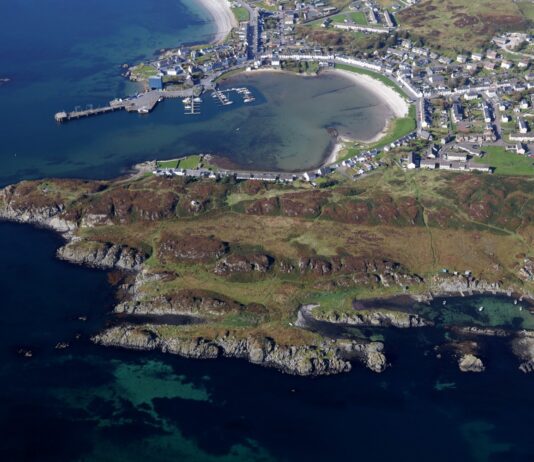 Aerial of Port Ellen