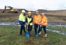 Build of Scotland’s largest housing development underway in Stirling Picture 4 shows (from left): Brian Roberts, Chief Executive Stirling Council; Cllr Susan McGill, Stirling Council Leader; Andy Curran, Managing Director of Barratt Homes and David Wilson Homes West Scotland; Stuart Dodson, Development Director Barratt West Scotland. Picture credit: Stirling Council/Mark Ferguson.