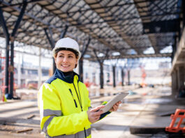 Construction worker on site
