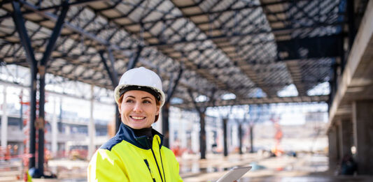 Construction worker on site