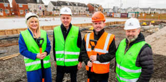 Sod cutting ceremony at Renfrewshire retirement development