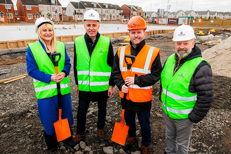 Sod cutting ceremony at Renfrewshire retirement development