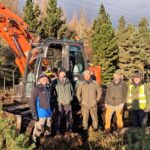 Phil Waite (Highland Council Outdoor Access Manager), Andrew Gilmore (THC GGW Officer), Alex Davies (Highlands Rewilding), Daniel Holm (Highlands Rewilding), Mark Hedderwick (Hitrak Ltd)