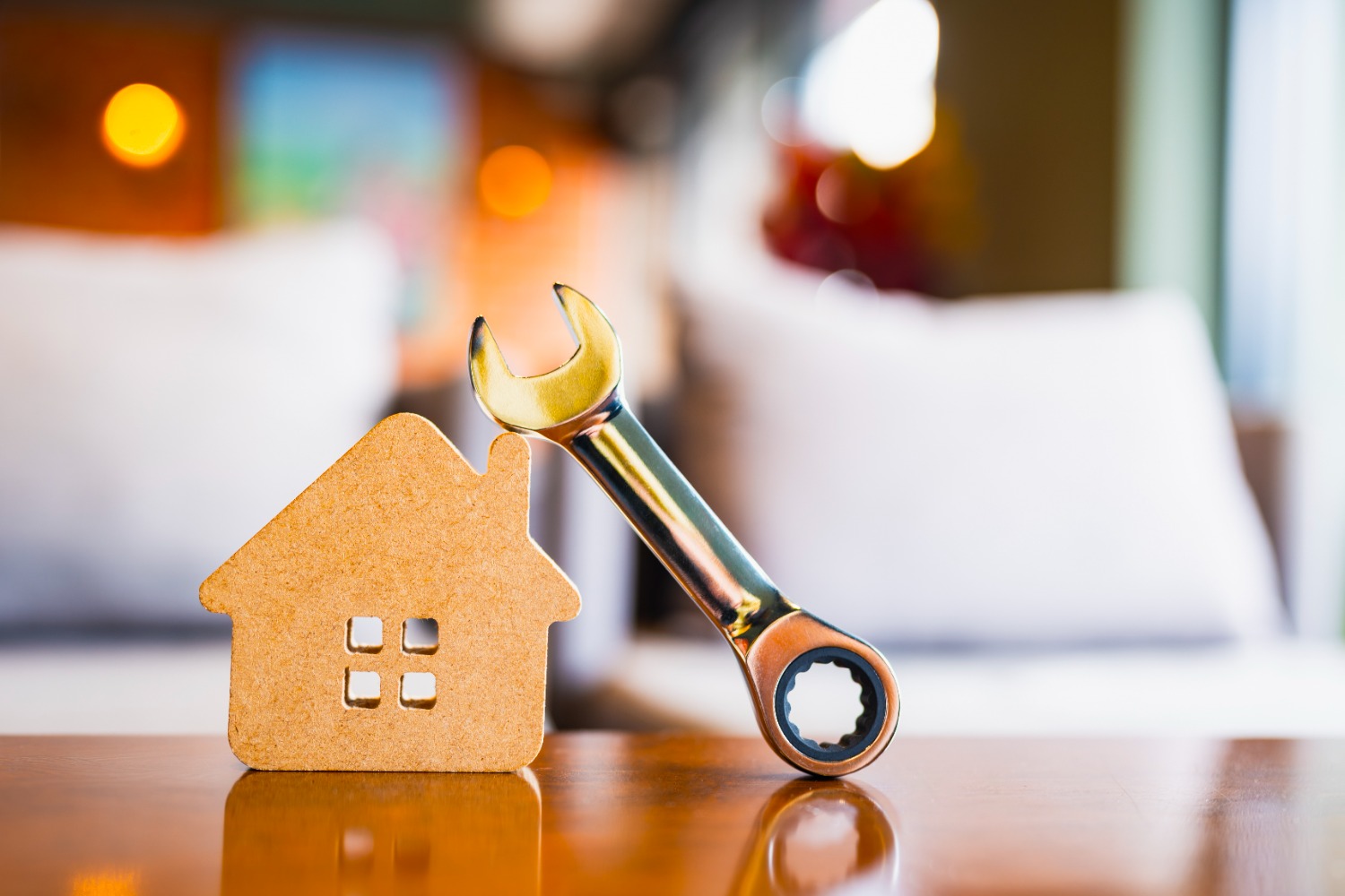 Stock image of house cut out