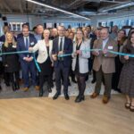 Ribbon cut of new office