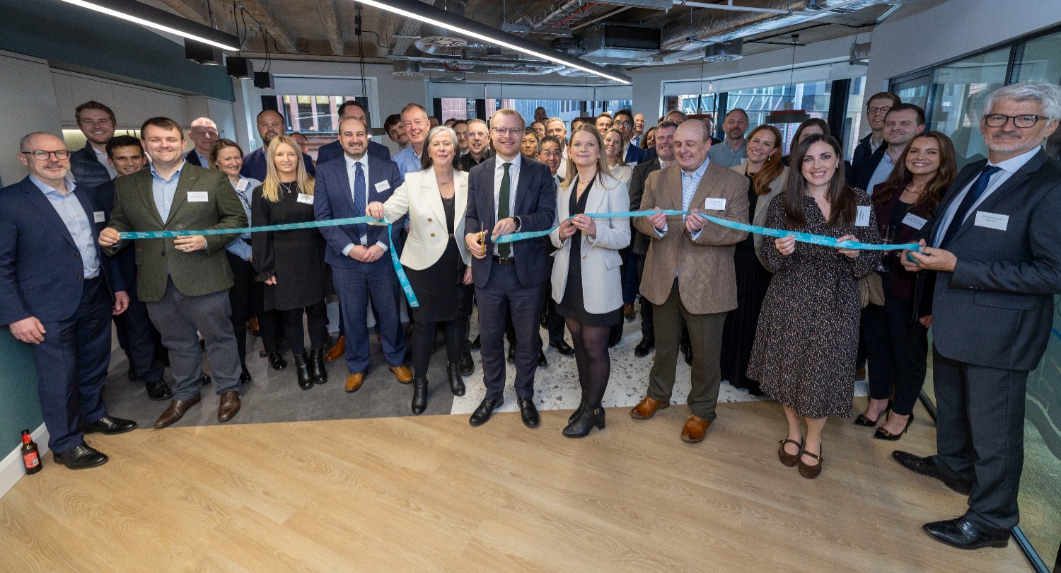 Ribbon cut of new office