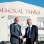 Handshake marking Paul Edwards' appointment as Balmoral Tanks MD
