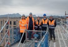 Màiri McAllan MSP with Barratt team