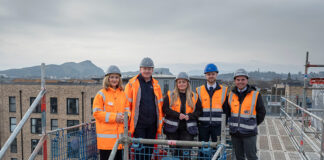 Màiri McAllan MSP with Barratt team