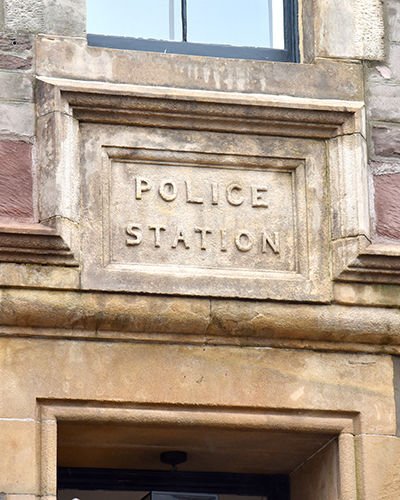 Police station sign