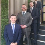 L-R: Andrew McCall, Stephen Cunningham, Ben Roddis, and Graeme Millar. Image credit: Allied Surveyors Scotland