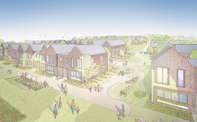 CGI of Gartloch Farm housing proposals