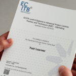 Holding an example of the new ECITB certificates