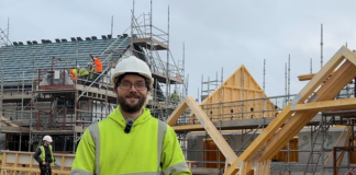 Apprentice joiner Michael Krawczyk