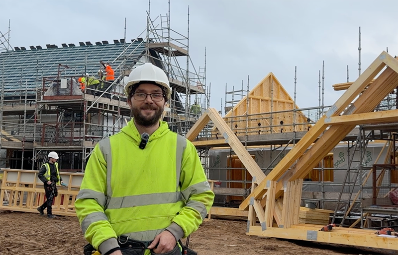 Apprentice joiner Michael Krawczyk