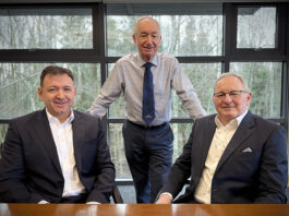 L-R: Elliot Robertson, Sir Bill Robertson, John Watson