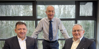 L-R: Elliot Robertson, Sir Bill Robertson, John Watson