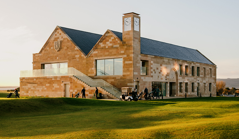 Royal Dornoch Golf Club clubhouse