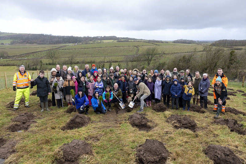 Group photo at Centenary Forest planting event
