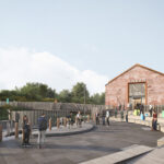 Artist's impression of harbour