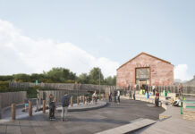 Artist's impression of harbour