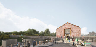 Artist's impression of harbour