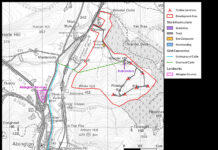 Priestgill Wind Farm site map