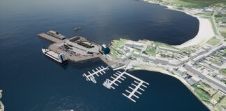Artist's impression of the Port Ellen redevelopment