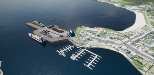 Artist's impression of the Port Ellen redevelopment