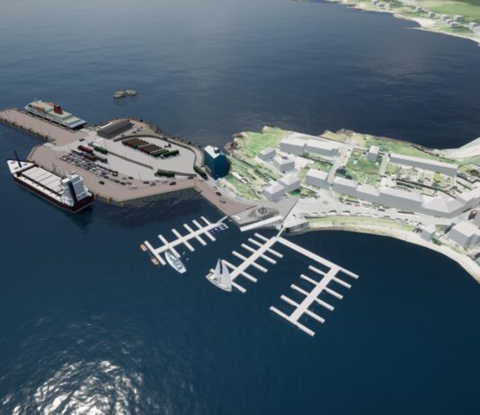 Artist's impression of the Port Ellen redevelopment