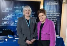 Shannon Miller and Nicola Sturgeon