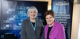 Sharon Miller and Nicola Sturgeon