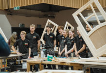 SkillBuild joinery competition participants